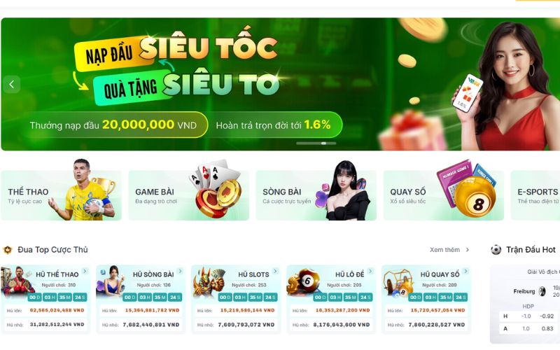 vb88 nhà cái uy tín với giao diện cá cược chuyên nghiệp